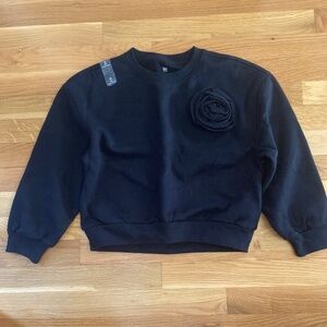 Gap girls crew neck flower sweatshirt